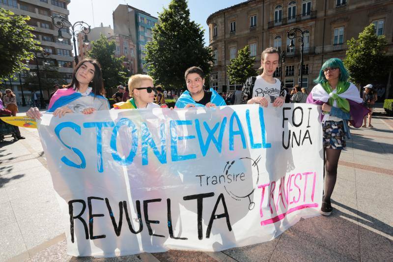 La manifestación del Orgullo, que reunió a cientos de personas, reclamó la urgente tramitación de una ley para proteger a las personas transexuales