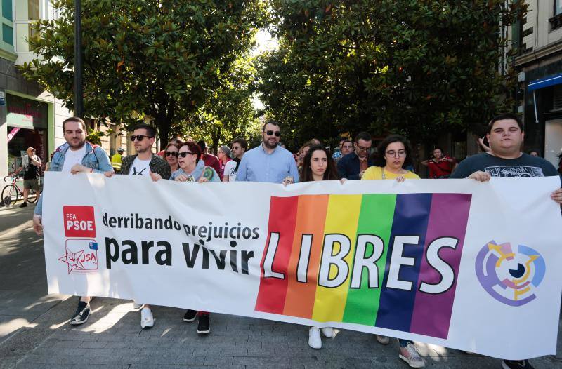 La manifestación del Orgullo, que reunió a cientos de personas, reclamó la urgente tramitación de una ley para proteger a las personas transexuales