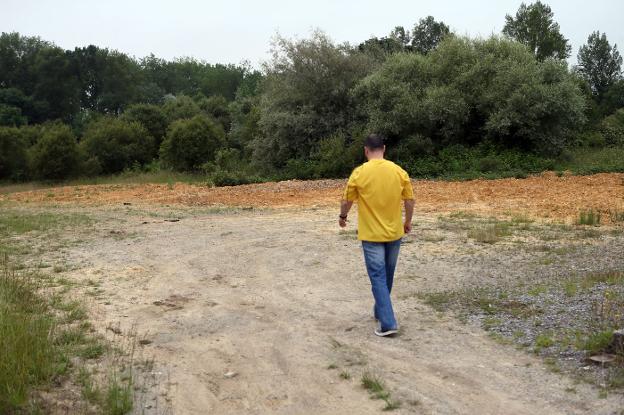 La parcela situada a la entrada de La Fresneda. 