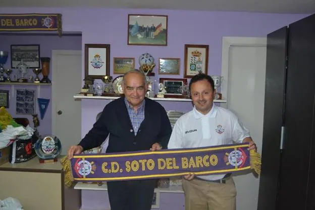 Pelayo Marqués con el presidente del Soto. 