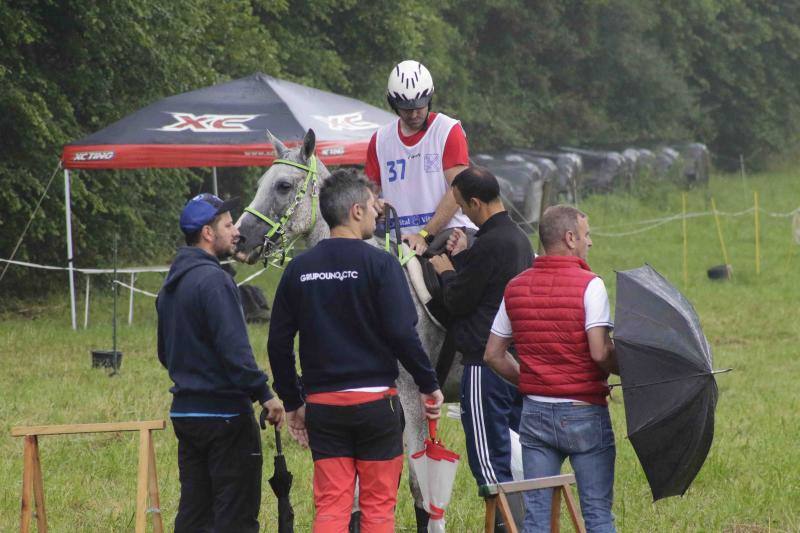 Medio centenar de binomios participaron en esta cita de la localidad ribadedense.