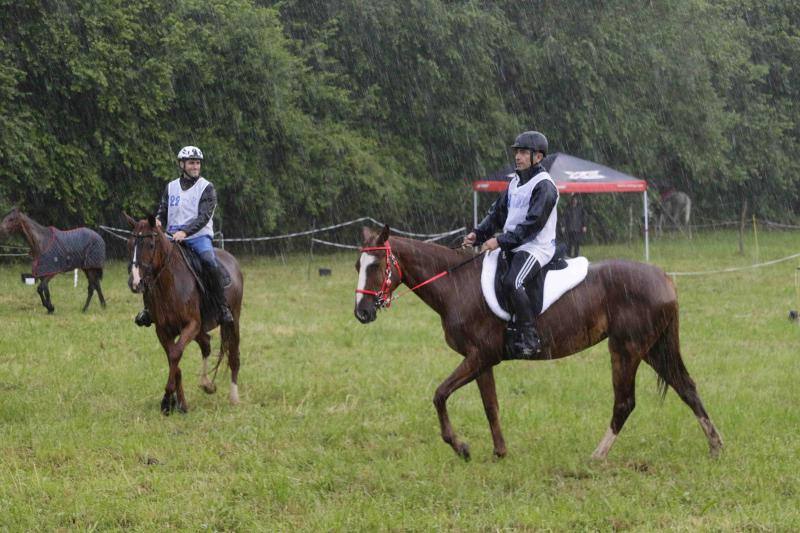 Medio centenar de binomios participaron en esta cita de la localidad ribadedense.