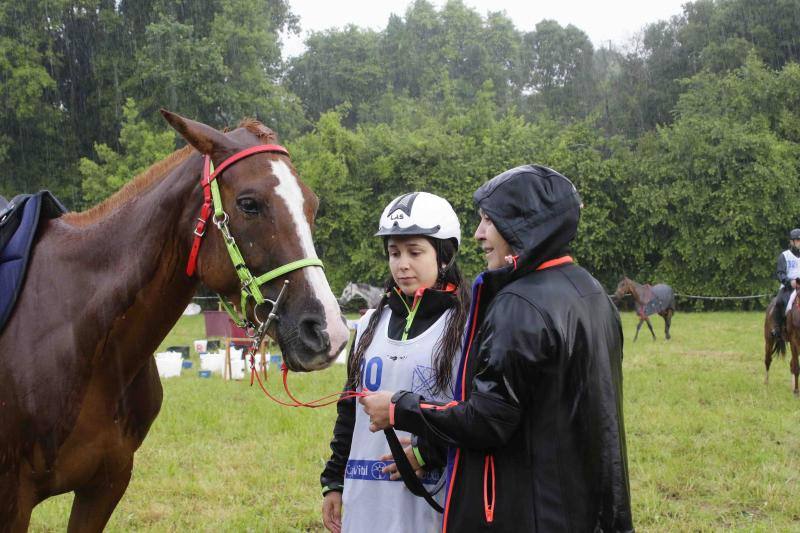 Medio centenar de binomios participaron en esta cita de la localidad ribadedense.