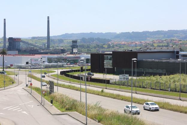 Vista de los centro de investigación del ITMA que forma parte del Parque Científico y Tecnológico Avilés Isla de la Innovación. 