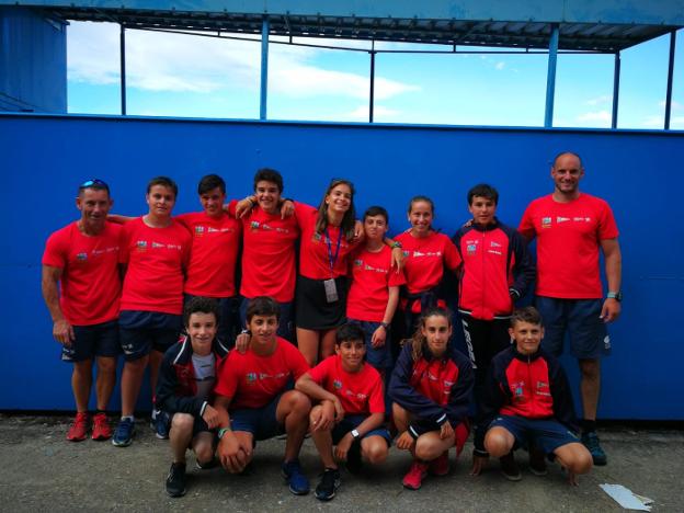 Equipo infantil del Grupo participante en la Copa de España. :: RGCC