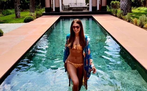 Paula Echevarría durante sus lujosas vacaciones en Marrakech