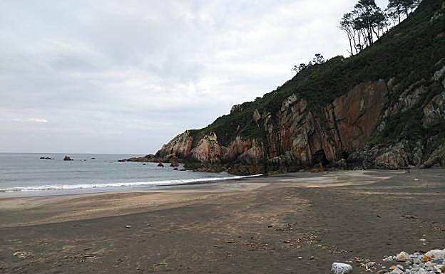 La playa de Sabugo, en Valdés.