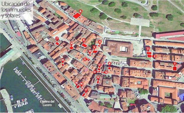 Una veintena de edificios y solares en estado de abandono ponen en riesgo a Cimavilla