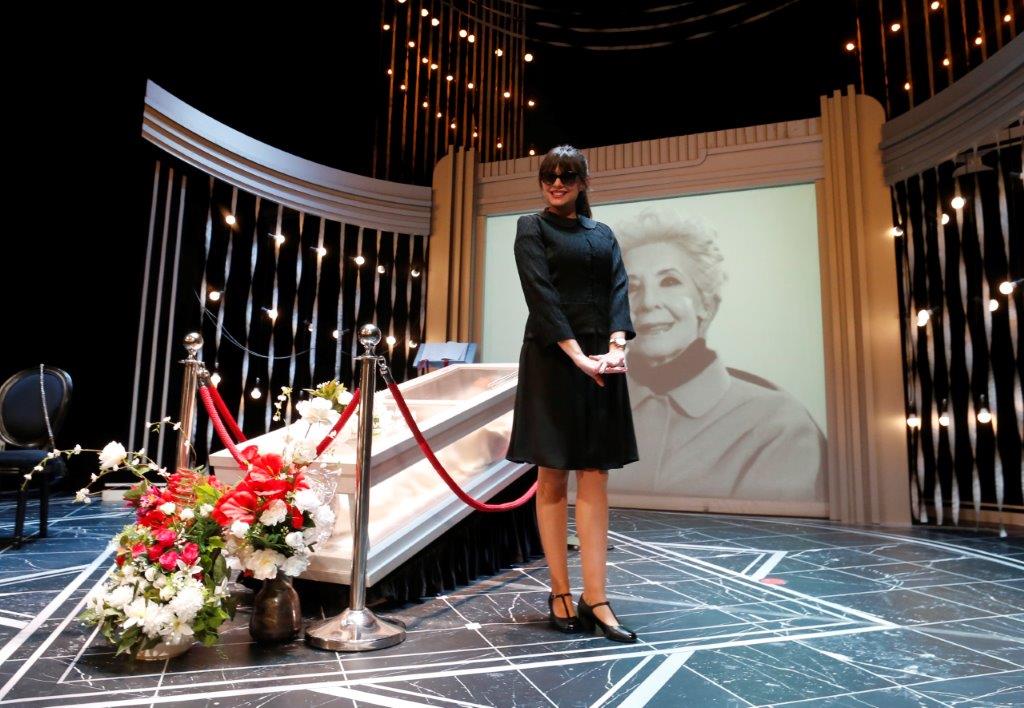 La actriz se subió al escenario junto a Jorge Sanz para interpretar El Funeral