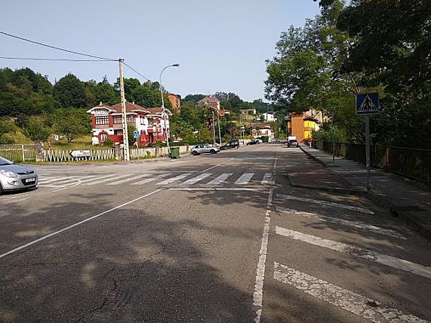Salida de Infiesto en dirección a Oviedo, donde se instalará uno de los pasos elevados. 