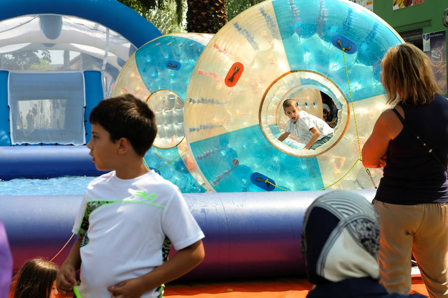 Decenas de personas se acercaron a la Feria de Muestras de Asturias para disfrutar de la jornada del domingo.