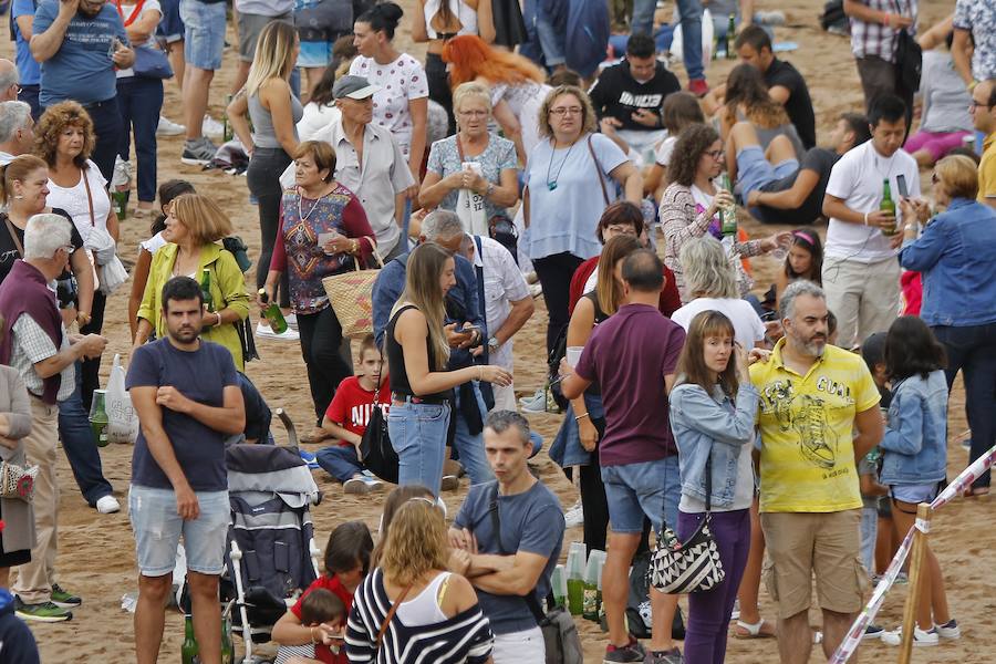 9.580 escanciadores consiguieron que la ciudad supere la marca del año pasado en la tradicional cita en Poniente