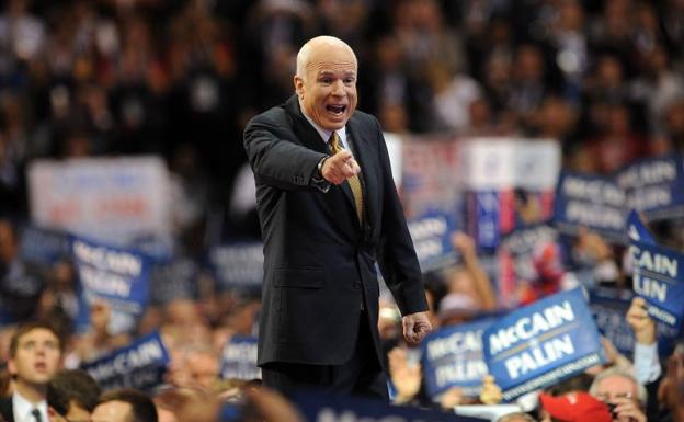 Imagen de McCain tomada en 2008. 