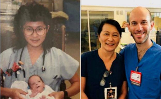 El saludo de una enfermera a su nuevo compañero de trabajo: «Cuidé de ti en la UCI cuando eras un bebé»