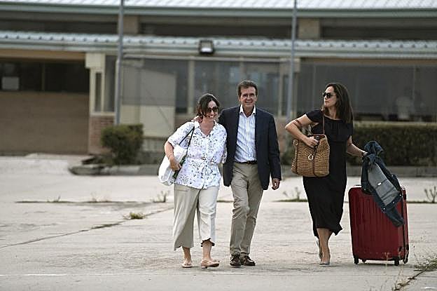 El empresario José Luis Ulibarri, el viernes, al salir de prisión. 