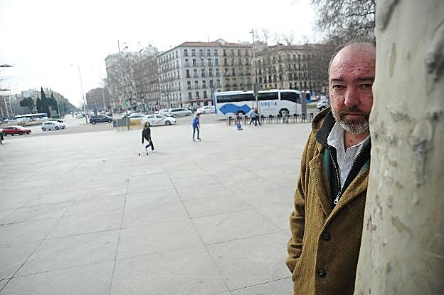 Natalio Grueso en Madrid en febrero de 2017, posa para la última entrevista concedida a LA VOZ. 