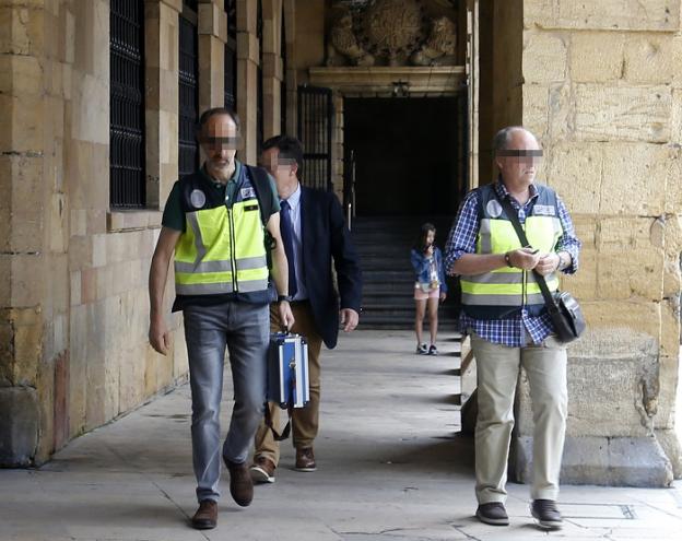 Agentes de la UDEF registraron la Casa Consistorial la mañana del 3 de julio. 