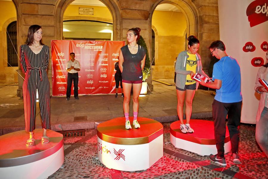  Carrera Nocturna Gijón 10K  Moha Bakkali y Esther Álvarez se impusieron en la prueba. 
