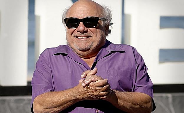 Danny DeVito, ayer, en San Sebastián. 
