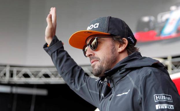 Fernando Alonso en el circuito de Sochi.