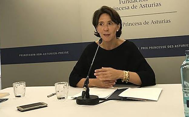 Teresa Sanjurjo, durante la rueda de prensa de este viernes.