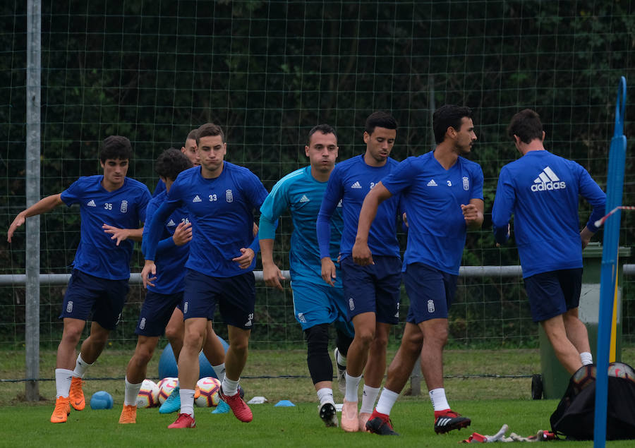 Fotos: Entrenamiento del Real Oviedo (28-09-2018)