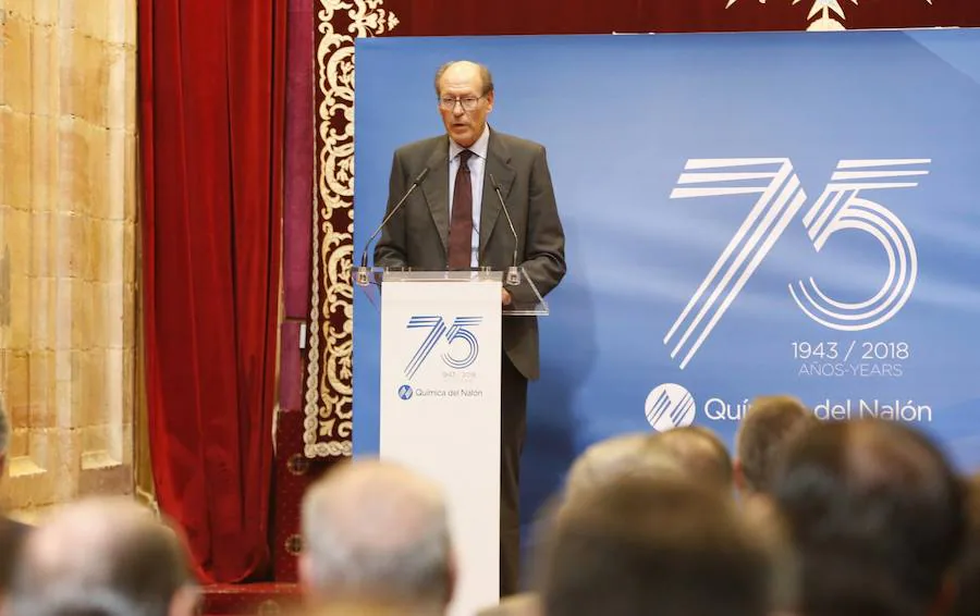 El acto conmemorativo se ha celebrado en el Hotel Reconquista con una conferencia del profesor Avelino Corma, miembro del Consejo Científico Asesor de la empresa y premio Príncipe de Asturias de Investigación Científica y Técnica en 2014
