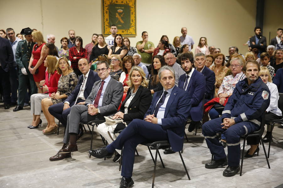 Es la primera ocasión que los actos institucionales de la Guardia Civil se desarrollaban fuera de la comandancia de Contrueces