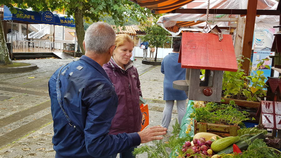 Soto de Luiña celebra 'El mercadín' con expositores de productos del campo 