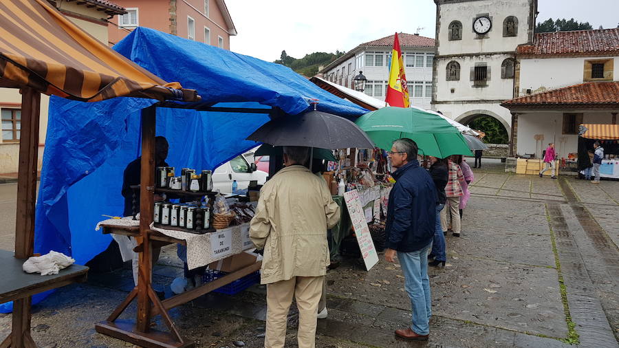 Soto de Luiña celebra 'El mercadín' con expositores de productos del campo 