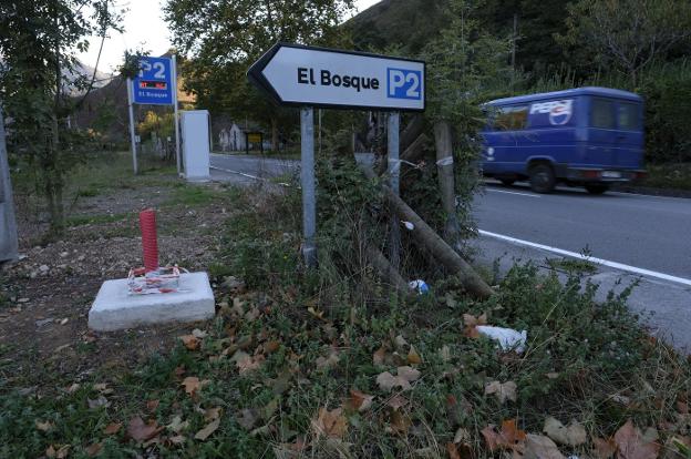 Soporte sobre el que se instalará uno de los paneles. 