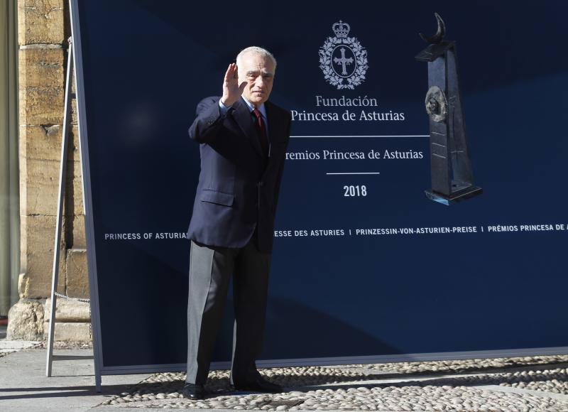 La gran estrella de esta edición de los Premios Princesa, Martin Scorsese, hizo su aparición en Oviedo a las cuatro en punto. 