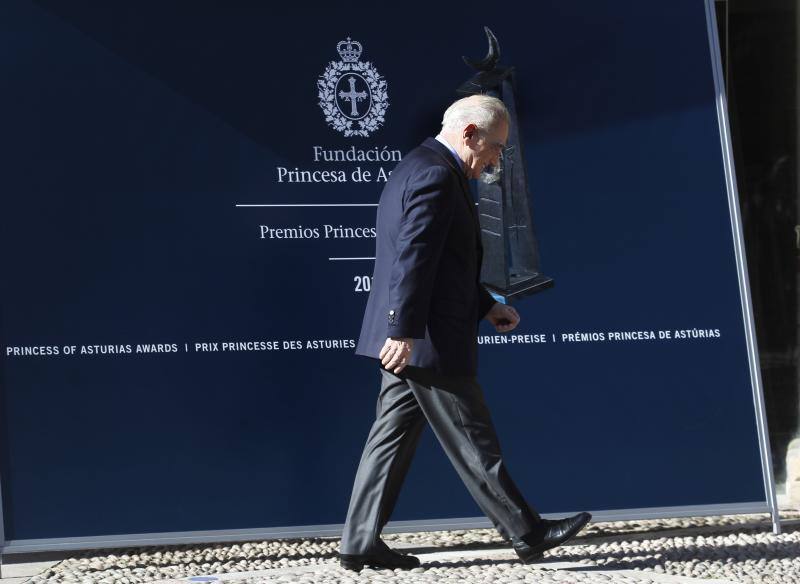 La gran estrella de esta edición de los Premios Princesa, Martin Scorsese, hizo su aparición en Oviedo a las cuatro en punto. 