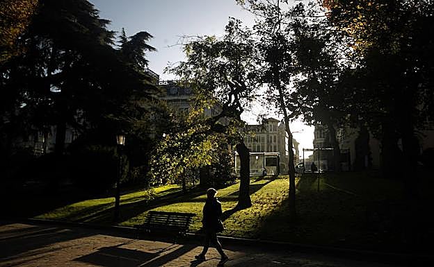 Campo de San Francisco en Oviedo.