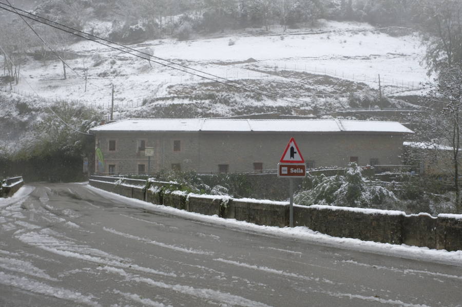 Los concejos del oriente asturiano llucen un manto blanco
