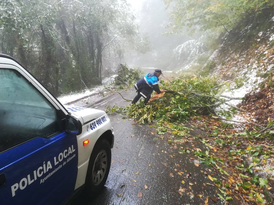 Los cortes de sumninistro eléctrico afectaron a numerosos usuarios y un total de 1.300 alumnos de Degaña, Allande, Cangas del Narcea e Ibias no tendrán clase este lunes.