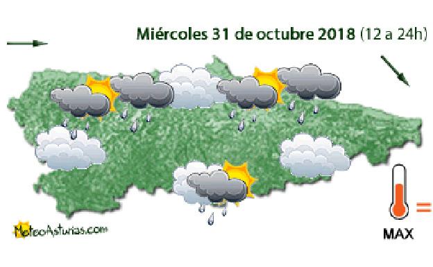 Las nubes irán de menos a más este miércoles en Asturias