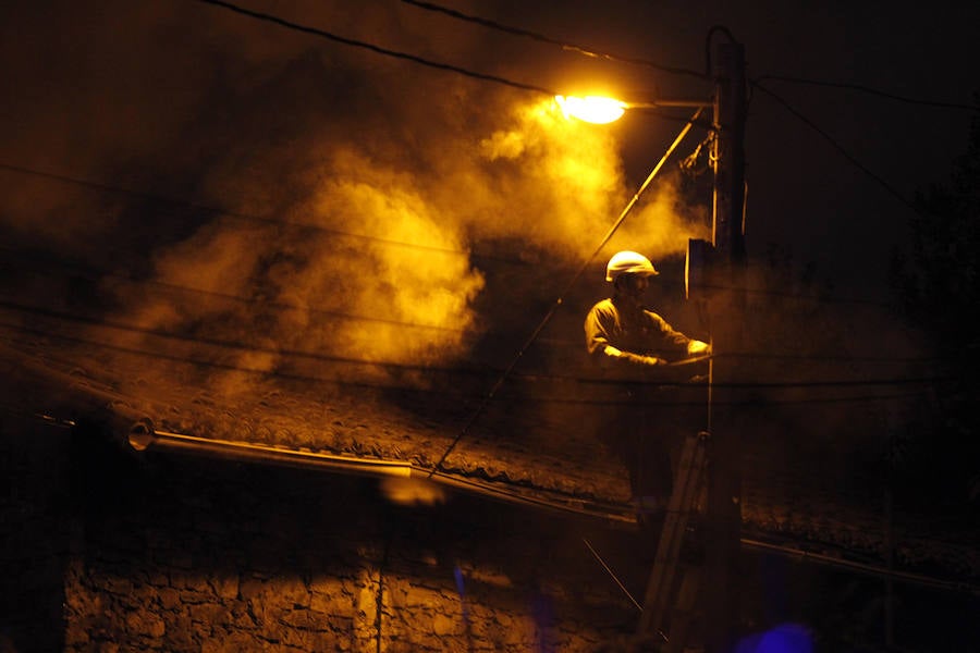 El incidente, que no causó daños personales, generó una intesa humareda visible desde muchos puntos de la ciudad