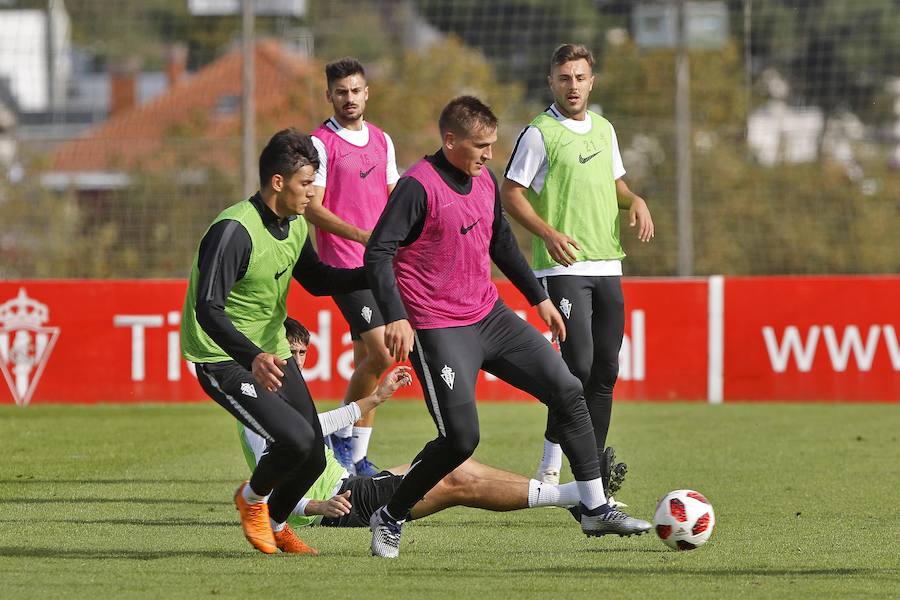 Fotos: Entrenamiento del Sporting en Mareo (30-10)