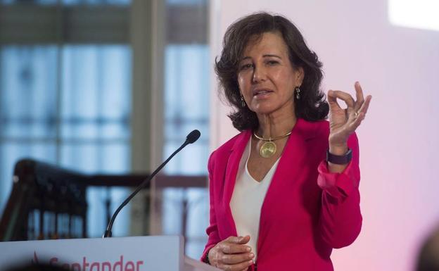 La presidenta del Banco Santander, Ana Botín, en una imagen de archivo. 