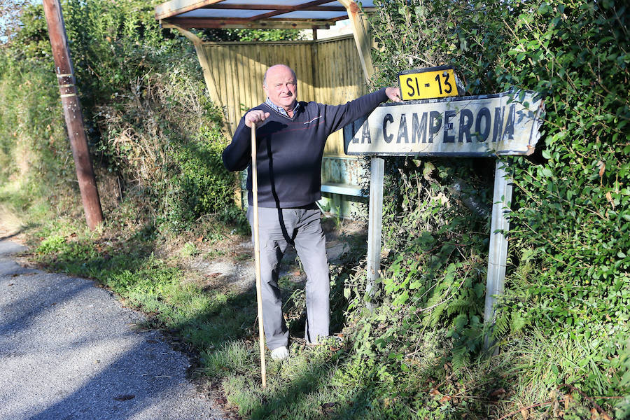 Aladino Pandiella, en La Camperona.