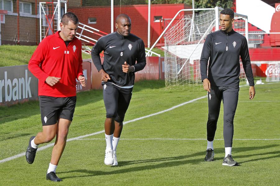 El equipo rojiblanco se prepara para el partido de la Copa del Rey ante el Eibar