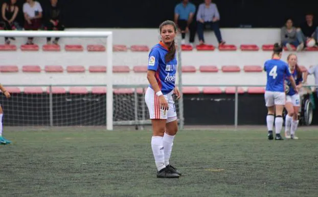 Lucía García, durante un partido.