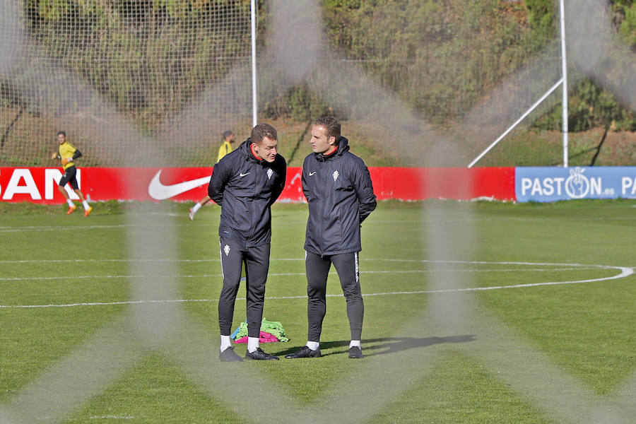 Los rojiblancos preparan su próximo encuentro ante el Málaga