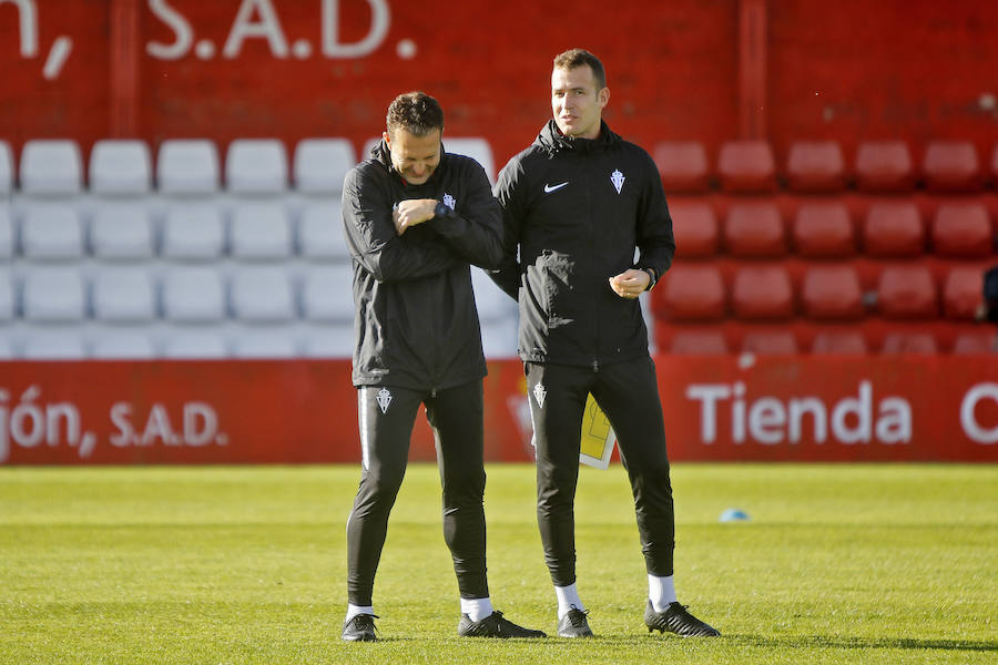 Los rojiblancos preparan su próximo encuentro ante el Málaga