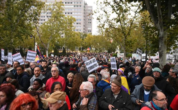 Madrid. La concentración de Madrid, en los alrededores del Tribunal Supremo, fue una de las más multitudinarias. 