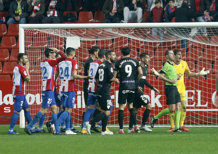 Fotos: Sporting 2-2 Málaga, en imágenes