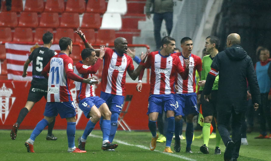 Fotos: Sporting 2-2 Málaga, en imágenes