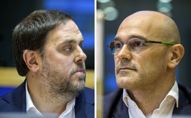 El exvicepresidente catalán Oriol Junqueras y el exconsjero de Exteriores Raül Ro.