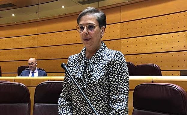 Rosa Domínguez de Posada en el Senado